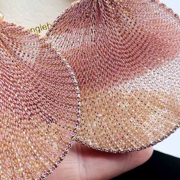 Amrita Singh Imogen Pink Crystal Earrings - Picture 4 of 5